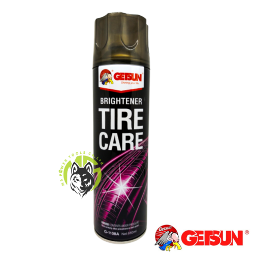 สเปรย์โฟมทำความสะอาดยาง Getsun Brightener Tire Care  ปรับสภาพดูแลยาง ยืดอายุการใช้งานของยาง
