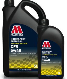 น้ำมันเครื่อง Miller oils CFS 5W40 ปริมาณ 5 ลิตร เบนซินและดีเซล น้ำมันเครื่องสังเคราะห์ 100% สินค้าใหม่