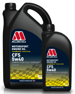 น้ำมันเครื่อง Miller oils CFS 5W40 ปริมาณ 5 ลิตร เบนซินและดีเซล น้ำมันเครื่องสังเคราะห์ 100% สินค้าใหม่
