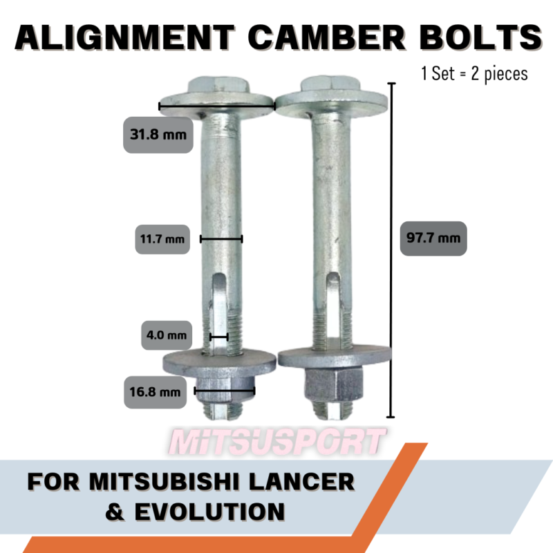 น็อตปรับมุมแคมเบอร์(camber) / มุมโท(toe) สำหรับ mitsubishi lancer ทุกรุ่น