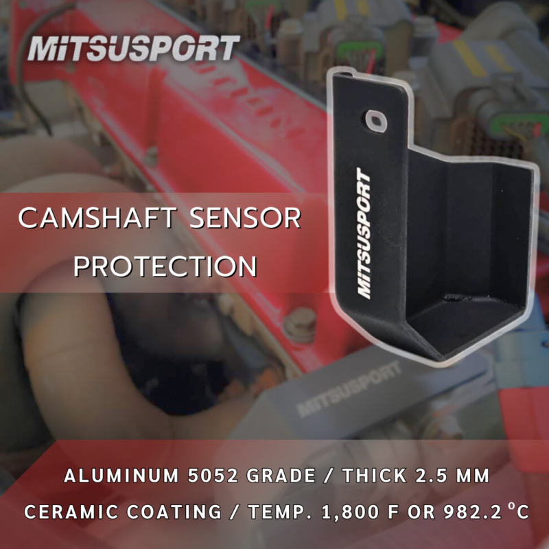 Camshaft sensor protection กันความร้อนเซ็นเซอร์แคมชาร์พ ผลิตจากอลูมิเนี่ยมเกรด 5052 หนา 2.5 mm