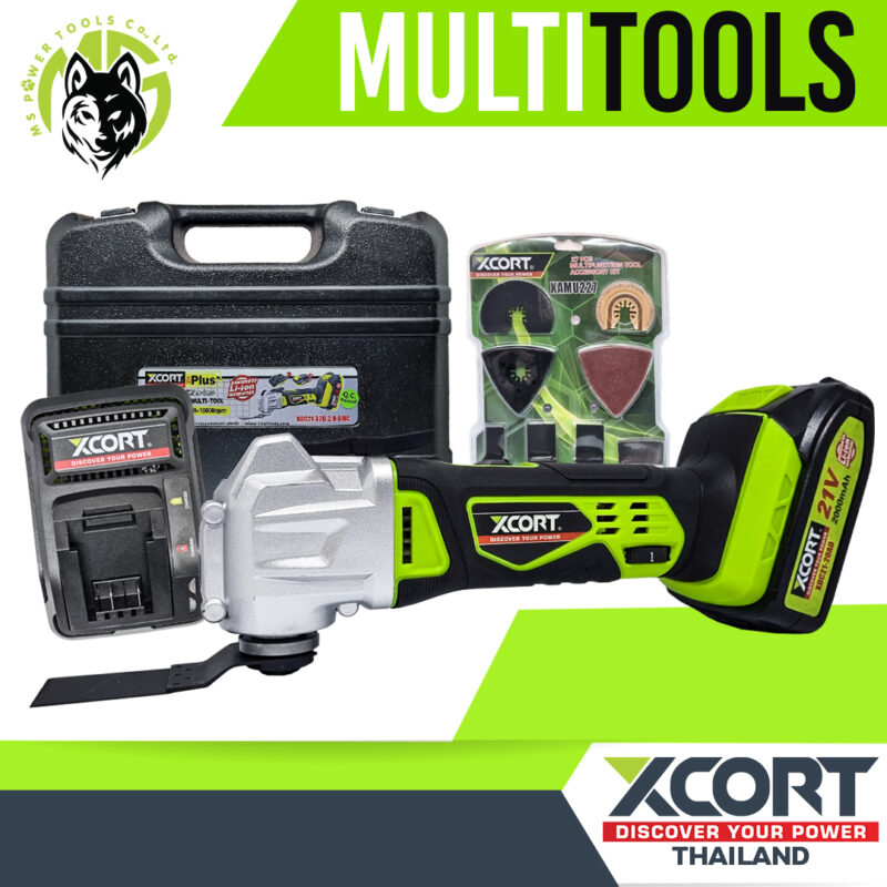 มัลติทูล Multitools 21V เครื่อง ตัด ขัด เซาะ ไร้สาย Xcort Thailand รับประกันสินค้า 1 ปี
