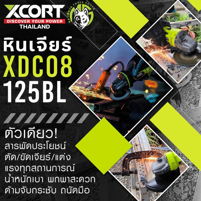 หินเจียรไร้สาย 4-4.5 นิ้ว มอเตอร์บัสเลส 20V ตัวเดียวสารพัดประโยชน์ ตัดขัดเจียร์แต่ง ประหยัดกว่าด้วย EC Motor