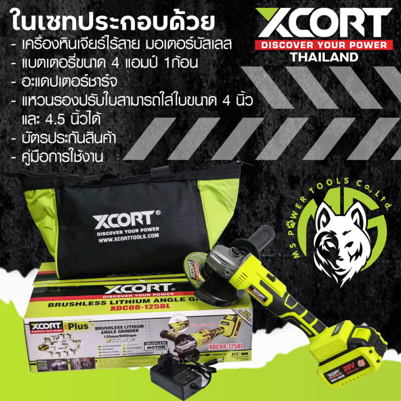 หินเจียรไร้สาย 4-4.5 นิ้ว มอเตอร์บัสเลส 20V ตัวเดียวสารพัดประโยชน์ ตัดขัดเจียร์แต่ง ประหยัดกว่าด้วย EC Motor